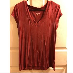 Maroon V-Neck shirt